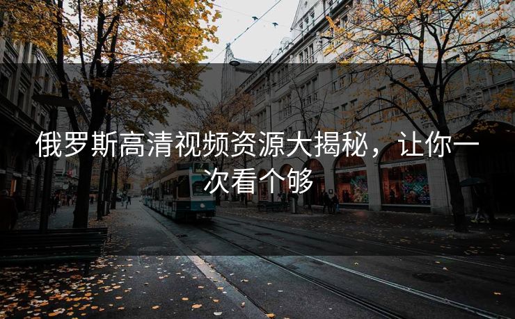 俄罗斯高清视频资源大揭秘，让你一次看个够