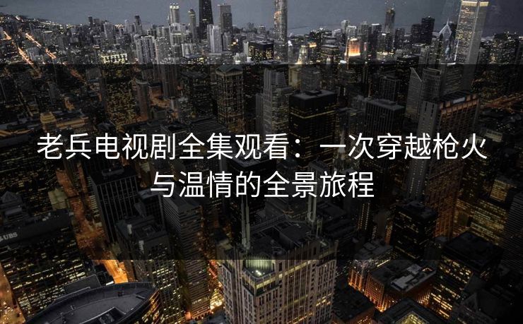 老兵电视剧全集观看：一次穿越枪火与温情的全景旅程